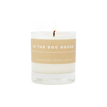 In The Dog House: Sandalwood + Hinoki, Soy Wax Blend Candle