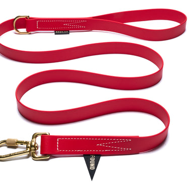 Water Resistant Standard 5ft Leash, Red | Found My Animal