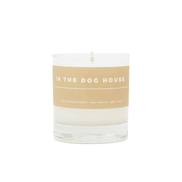 In The Dog House: Sandalwood + Hinoki, Soy Wax Blend Candle