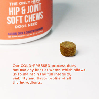 The Only Hip & Joint Soft Chews Dogs Need: 120 count jar