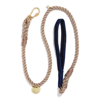 Navy Washable Velvet Animal Leash