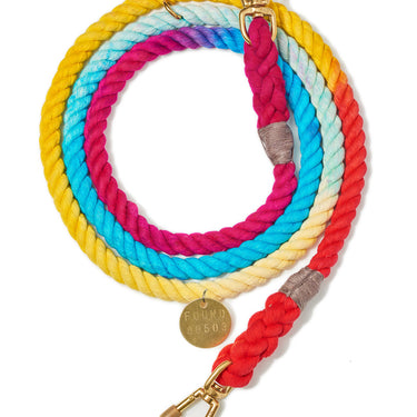 Prismatic Cotton Rope Dog Leash, Adjustable