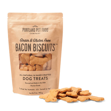 Grain and Gluten Free Bacon Dog Biscuits